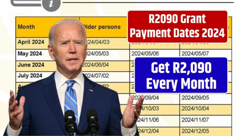 R2090 Grant Payment Dates 2024